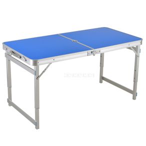Outdoor Folding Table Camping Waterproof Ultra-light Durable Aluminium Alloy Folding Table Desk For Picnic 120*60CM
