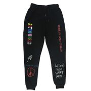 Quality Fleece trousers TRAVIS SCOTT ASTROWORLD Letter Printed Women Men Jogging Pants Hip hop Streetwear Men SweatpantS