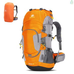 60L Camping Hiking Backpacks Hiking Backpack Mountaineering Bag with Rain Cover Sport Bag