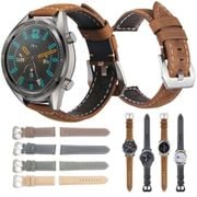 for Huawei Watch GT 46mm/for Samsung Galaxy Watch 46mm/Gear S3 22mm Retro Leather Watch Strap Band Accessory
