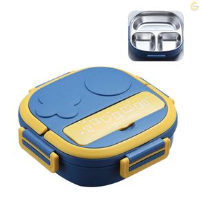 Goodful Stackable Lunch Box Container, Bento Style Food Storage with Removeable Compartments for Sandwich, Snacks, Toppings & Dressing, Leak-Proof