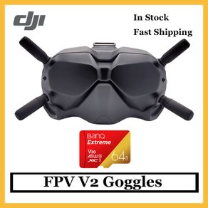 【Fast Deilvery】Original DJI FPV V2 Goggles DJI VR GlassesWith Long Distance Digital Image Transmission low Latency and Strong Anti-Interfe