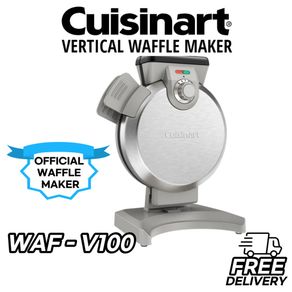 [Cuisinart] Vertical Waffle Maker / WAF-V100 / BPA-free stainless steel / Nonstick baking plates
