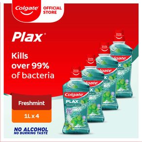 Colgate Plax Freshmint Mouthwash 1L [Bundle of 4] Value Deal (1525387-4)