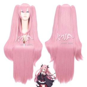 2019 New Fashion 100CM Long Straight Krul Tepes Wig Owari no Seraph Of The End Synthetic Hair Anime Cosplay Wig Ponytail Wigs