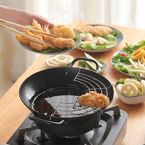  Tempura Deep Fryer Non Stick Tempura Pot Japanese