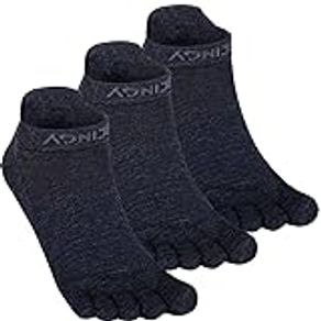 AONIJIE Running Ankle Toe Socks for Men and Women Coolmax High Performance Five Finger Athletic