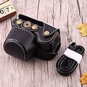 Camera & Photo Accessories Full Body Camera PU Leather Case Bag with Strap for Sony A6000 / A6300 / Nex 6(Black) (Color : Black)