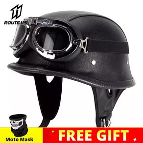 2021 Motorcycle Helmet 3/4 Open Face Vintage Casco Moto Men Retro Moto  Helmet Summer Scooter Motorbike Riding Helmet Casque Moto - AliExpress