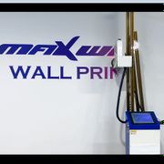 Maxwave laser 3D Vertical CMYKW dx7 double head Wall Printer Direct To Wall Painting Machine