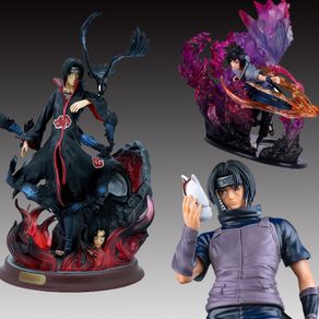 Anime Naruto Shippuden Figuras de PVC Brinquedos, Hinata, Sasuke