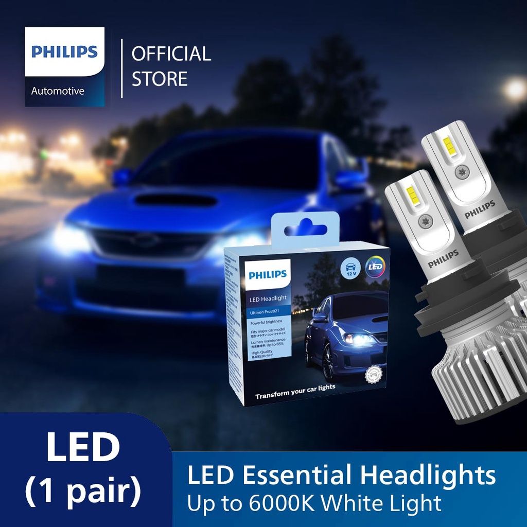 Original Philips Ultinon Essential H7 Led Car Headlight 6000k Bright White  Light 11972ue Auto Led Bulb Innovative Heat - Car Headlight Bulbs(xenon) -  AliExpress