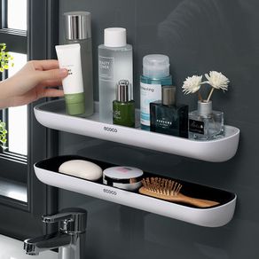 ECOCO Bathroom Shelf Shower Storage Organizer Caddy Organizer Wall Mount  Shampoo Rack No Drilling Kitchen Storage