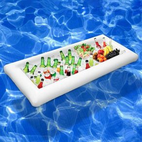 Summer Party Bucket Cup Holder Inflatable Pool Float Beer Table Bar Tray  Beach Swimming Pool Mattress Water Food Drink Holder - AliExpress