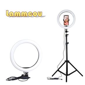 Photography Lighting LED Selfie Ring Light Ring Lamp With Stand Tripod Dimmable For Makeup Video Live Studio