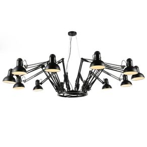 GZMJ Wonderland Modern Spider Art Deco Lamp Fashion New Hot Creative iron art office Pendant Light Iron Personalized Retractable
