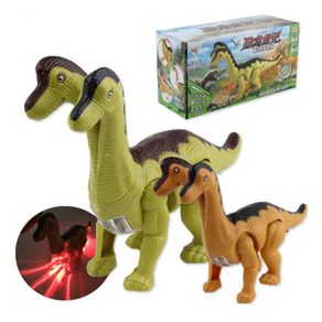 Children Electric Tracks Climb Stair Dinosaur Toys Animals Model Glowing  Sound