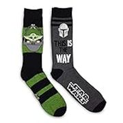 Star Wars The Mandalorian This Is The Way The Child Men's 2 Pack Crew Socks