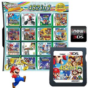 23 in 1 Game Cartridge for Nintendo DS NDS NDSL NDSi 3DS XL Super Combo  Game Card,Retro Game Pack Card