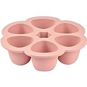 BEABA Silicone Multiportions Food Storage Tray, Pink (90 ml)