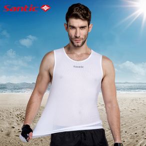 2019 Santic Men Cycling Vest High Quality MTB Road Bike Sleeveless Jersey Summer Breathable Quick Dry Bicycle Riding Underwear