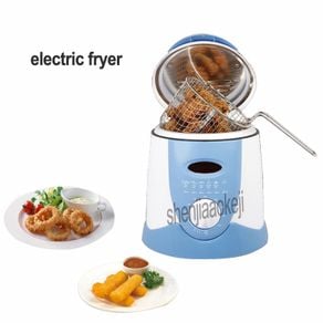 0.9L Smokeless electric fryer frying pan Mini oil fryer oven French fries Grill Chicken Fried Fish Pot machine 220V 1pc