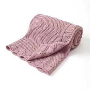 Baby Knitted Swaddle Wrap Blankets Toddler Infant Bedding Stroller Blanket