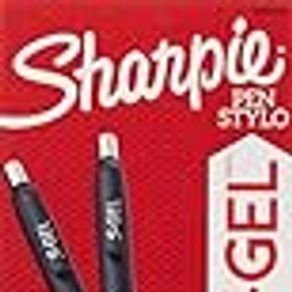 Sharpie S-Gel, Gel Pens, Fine Point (0.5mm), Black Ink Gel Pen, 12 Count