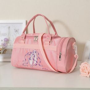 Shoulder Ballet Dance Bags Pink Girls Ballet Sports Dance Shoulder Bag Rucksack Embroidered Bags For Child Girls