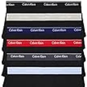 Calvin Klein Men's Cotton Classics 6-Pack Brief, Black Bodies W/ Rustic Red, Black, Boulevard Grey, Bayou Blue, Prepster Blue, Heather Grey, Medium