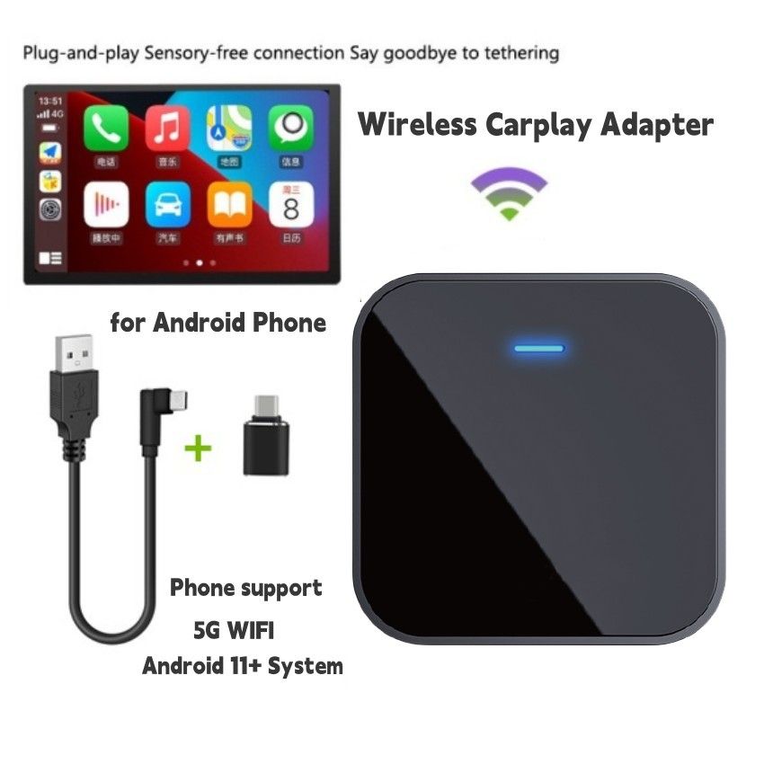 OTTOCAST Wired To Wireless CarPlay Adapter U2 Air PRO CarPlay Mini Box  Bluetooth Connect 14S Connection Plug & Play