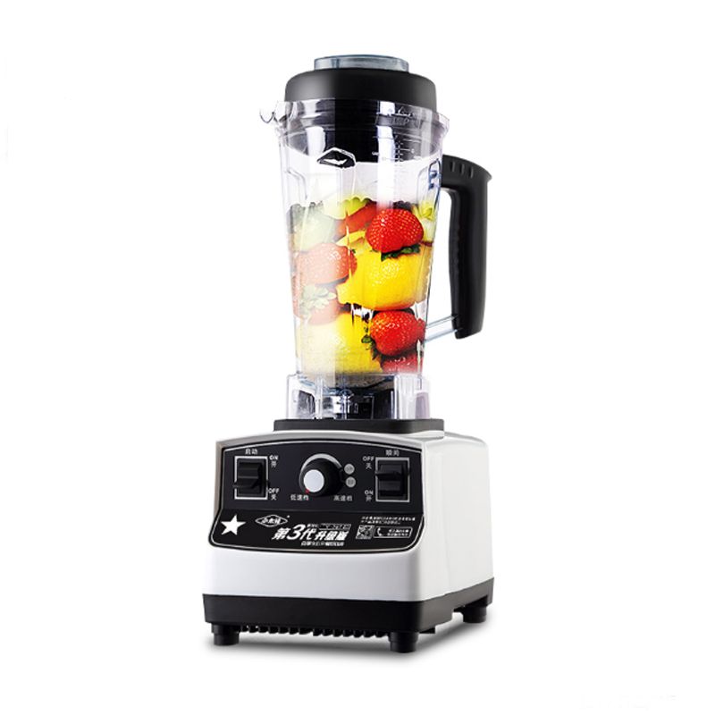 Multifunctional Blender for Smoothie Milkshake Juicer Ice Crusher Electric  Grain Grinder 4500W 15 Rotating Speeds, Red Plug 