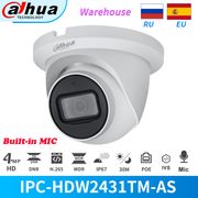Dahua ip camera 4MP IPC-HDW2431TM-AS-S2 Dome PoE IR distance 30M Built-in MIC Support SD Card  IP67 Video Surveillance Cameras