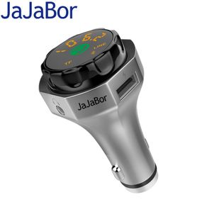 JaJaBor Car Wireless FM Transmitter Bluetooth Car Kit AUX Audio MP3 Player FM Modulator Handsfree Car Kit Dual USB Car Charger