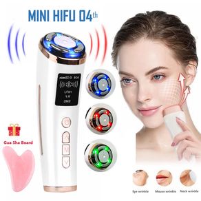 Mini HiFu 2.0 Ultrasound RF EMS Microcurrent Facial Lifting Tightening Anti-wrinkle Skin Care Face Massager SPA Beauty Device