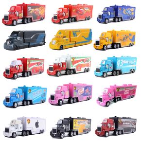 1:55 Disney Pixar Cars 3 2 Lightning McQueen Jackson School Bus Miss  Fritter Diecast Metal Metal Alloy Childrens Toy Car