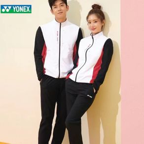 YONEX Autumn and Winter New Badminton Shirt Men's and Women's Jacket Pants Student Training Competition Jersey National Team Kit 318