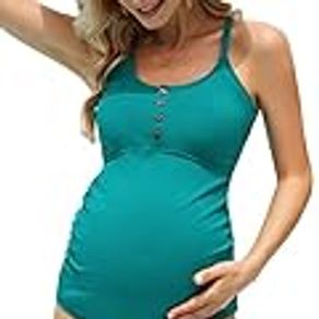 new maternity swimwear swimsuit pregnancy women tankini two piece maternity  swimwear halter bathing suits Prices and Specs in Singapore, 12/2023