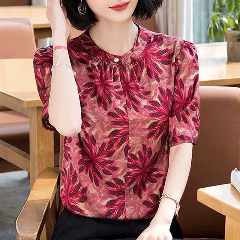 Cheap 2021 Spring Chiffon Blouse Office Lady Fashion Tops Sweet Bow Shirts  Women Casual Long Sleeve Female Blusas Clothing 13864