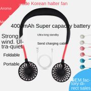 ﹉✥☂Lazy hanging neck fan cute mini fan mute student dormitory charging fan portable USB sports