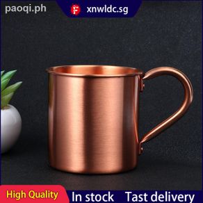 304 Stainless Steel Copper Plated Mug Cup Double Wall Coffee Beer Milk Tea  450ML