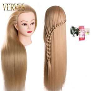 24''80% Real Human Hair Mannequin Head For Hair Training Styling