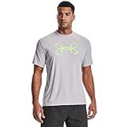 Under Armour Men's Iso-Chill Fish Short-Sleeve T-Shirt , Halo Gray (014)/Summer Lime , 3X-Large