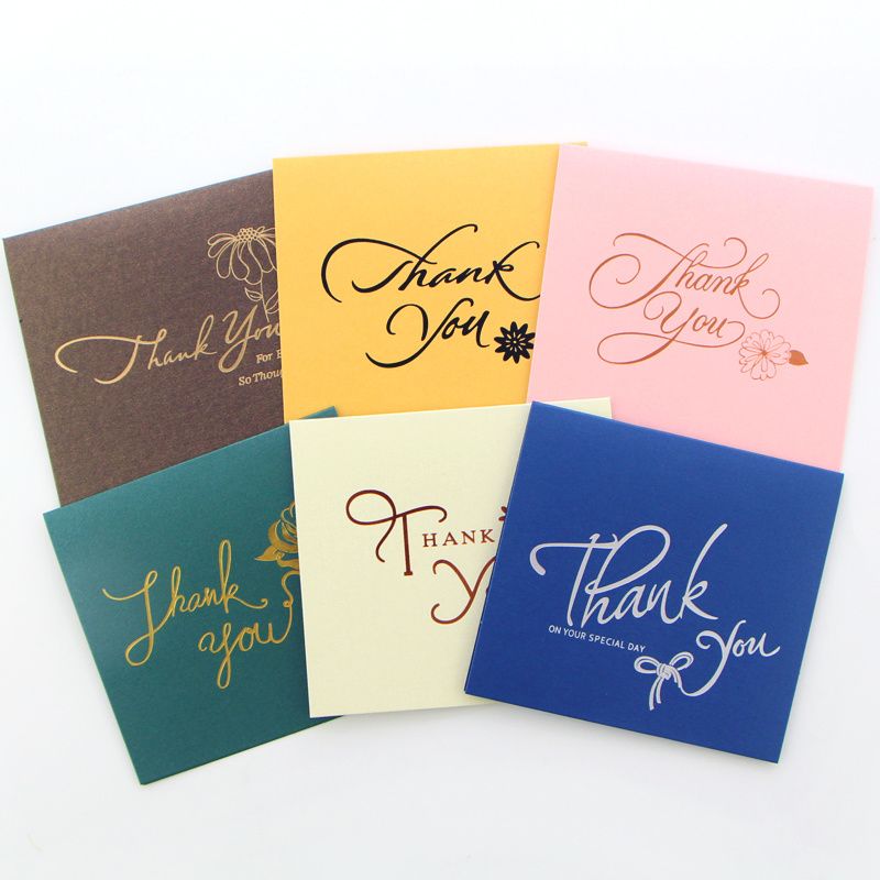 5sets/lot Cute Flowers Small Cards Greeting Thank You Blessing Card Message  Card Gift Stationery School Supplies - AliExpress
