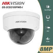 Hikvision Original DS-2CD2185FWD-I  8MP POE IP Camera Outdoor 4K Network Dome security CCTV Camera SD card 30m IR H.265+