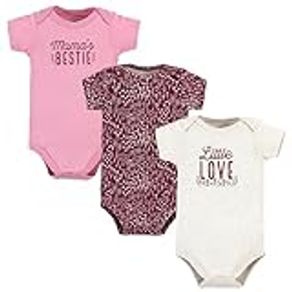 Hudson Baby Unisex Baby Cotton Bodysuits, Little Love Flowers 3-Pack, 18-24 Months, Little Love Flowers 3-pack, 18-24 Months