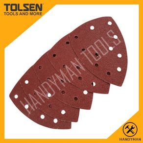 Tolsen 5pcs Sanding Sheet For Palm Detail Sander 77241 77242 77243 77244 77245 77246 77247