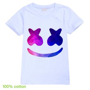 100% cotton in stock Marshmello kids DJ clothes boys cotton t-shirt fashion short sleeve tops boy shirt