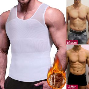 Men Body Shaper Belly Control Slimming Shapewear Waist Trainer Shapers Corrective Posture Vest Modeling Underwear Corset