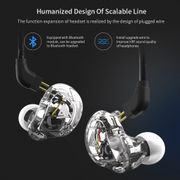 QKZ VK1 4DD Earphone Detachable Cable Earbuds 3.5mm In-Ear Wired Super Bass Stereo Hifi Headset